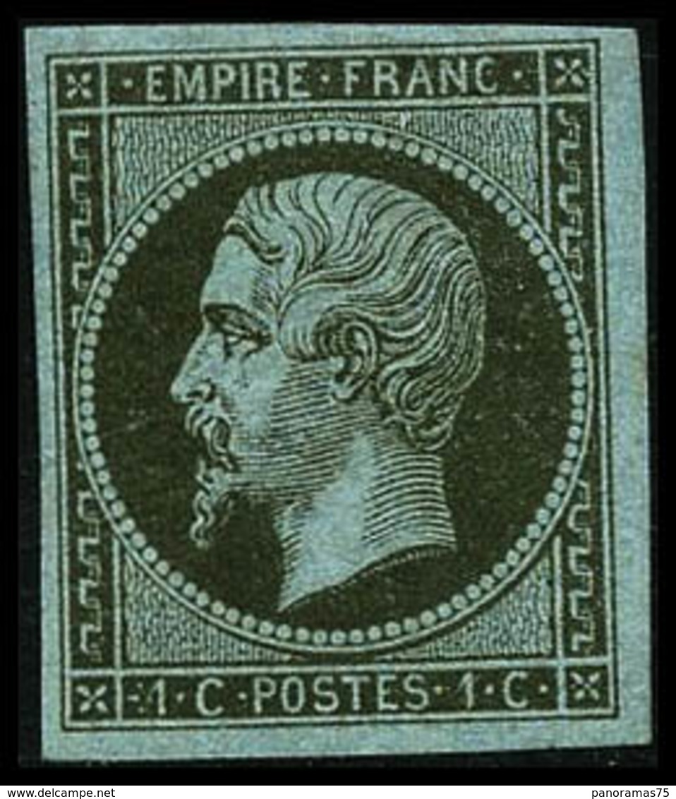 * N°11 1c Olive, Signé Roumet - TB - 1853-1860 Napoleone III