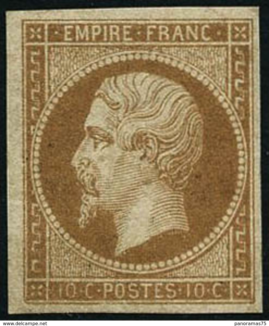 ** N°13B 10c Brun-clair, Type II - TB - 1853-1860 Napoléon III
