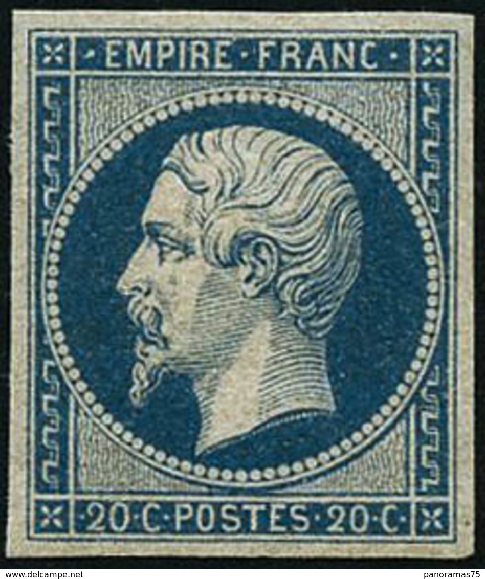 ** N°14Af 20c Bleu Laiteux - TB - 1853-1860 Napoleon III