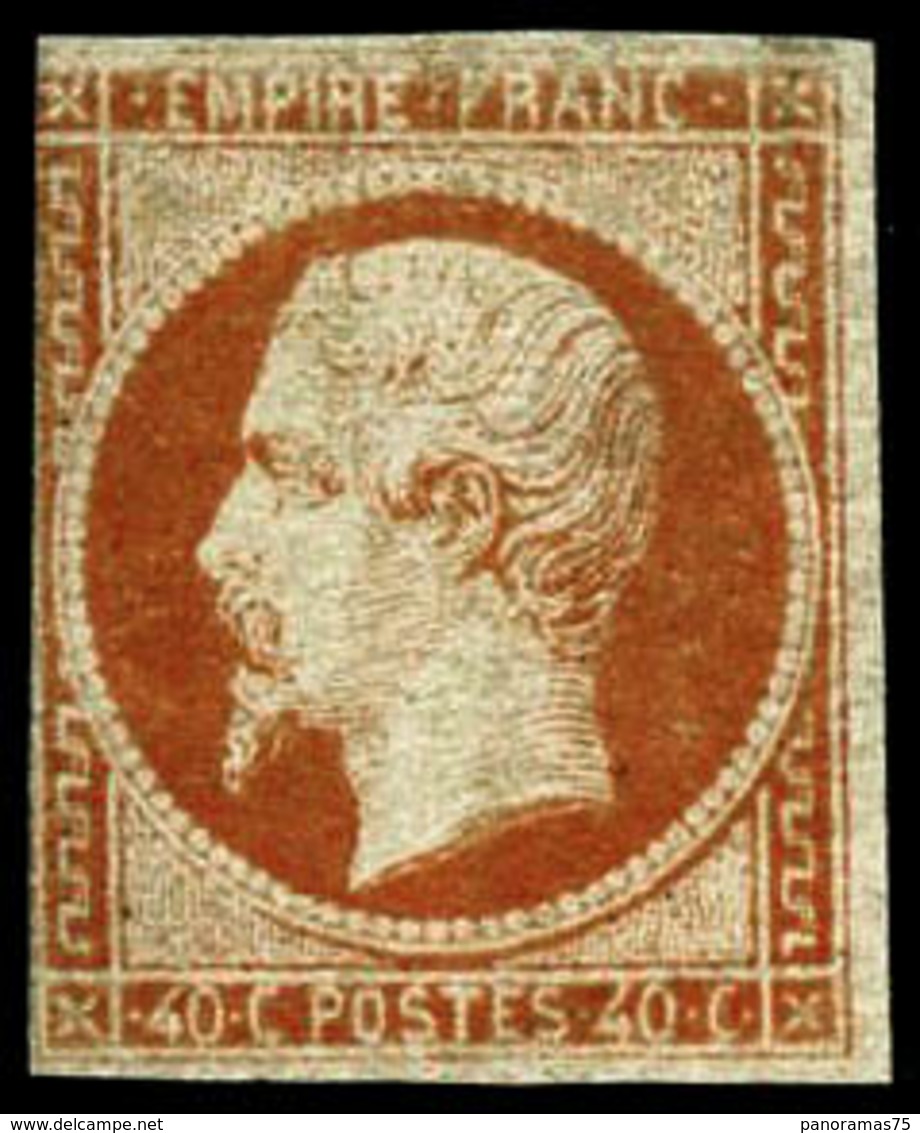 * N°16 40c Orange, Filet Touché à Gauche - B - 1853-1860 Napoleon III