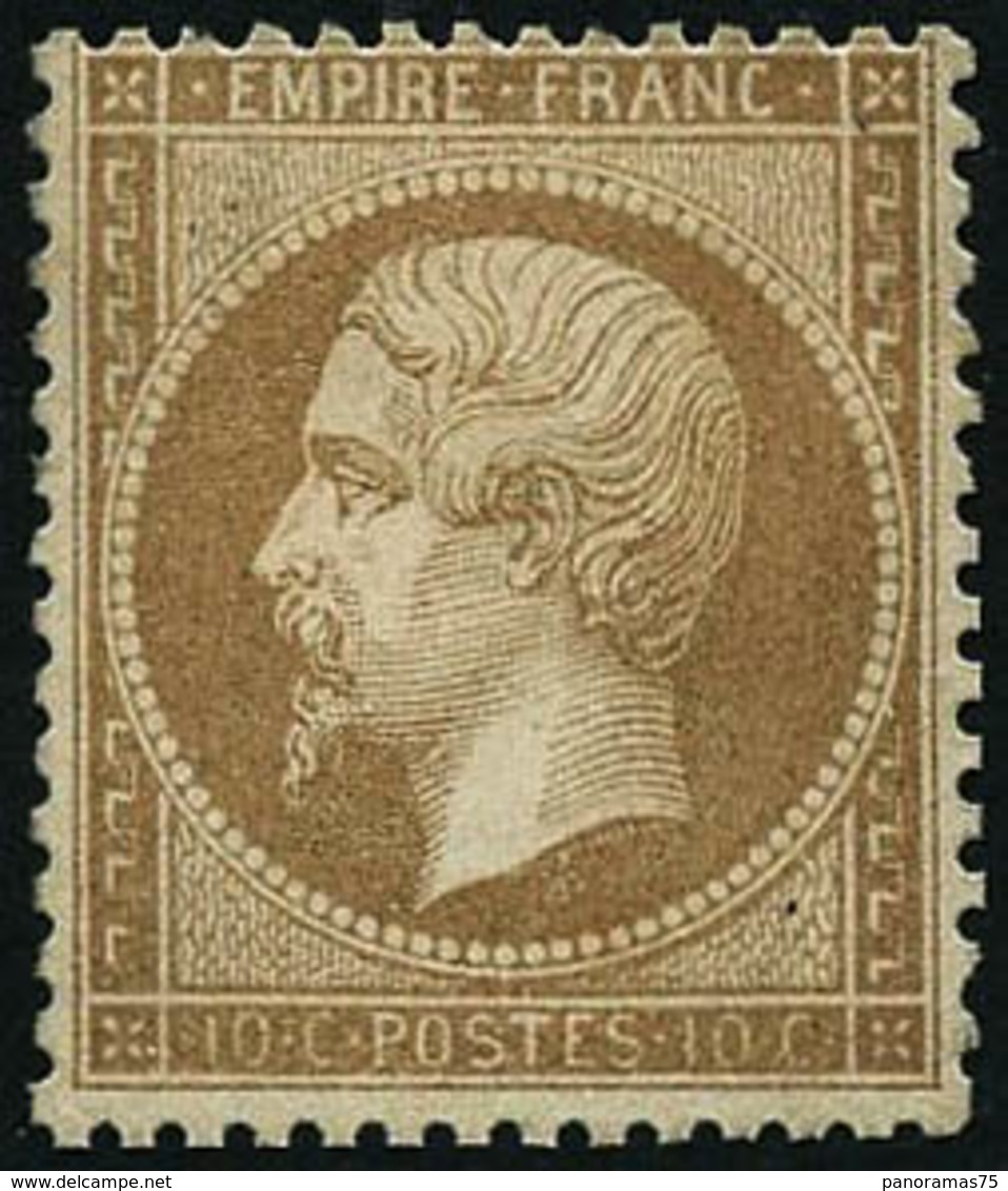 * N°21 10c Bistre, Signé Calves - TB - 1862 Napoleon III