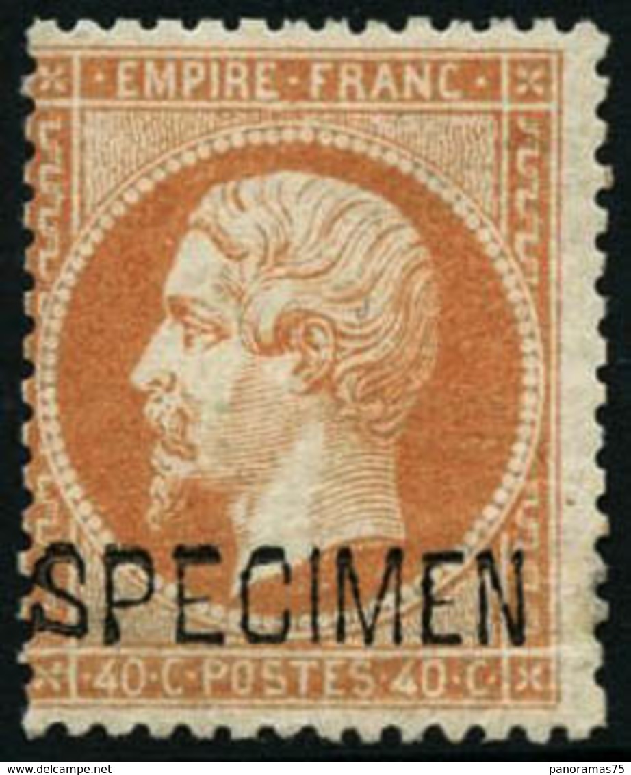 ** N°23d 40c Orange, Spécimen Signé Brun - TB - 1862 Napoleon III