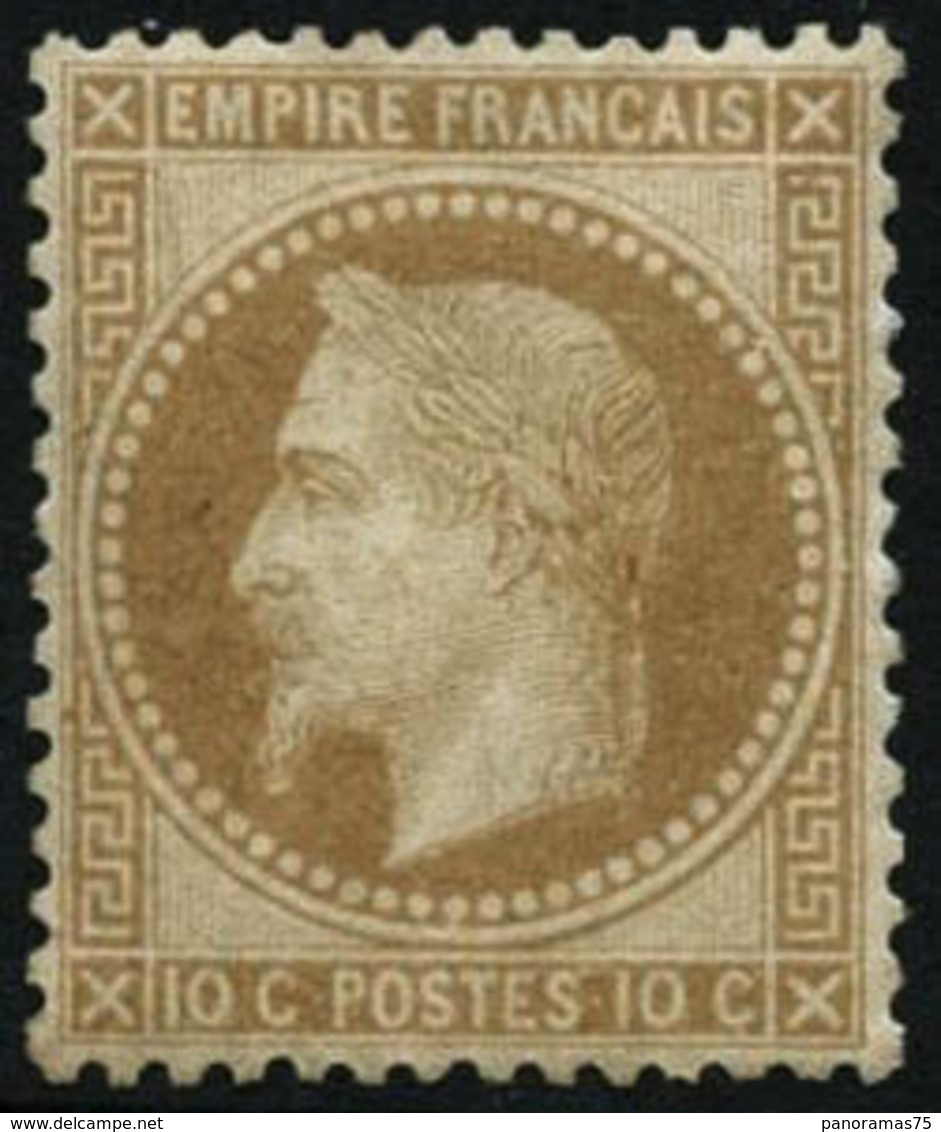 ** N°28A 10c Bistre, Type I Pièce De Luxe - TB - 1863-1870 Napoléon III. Laure