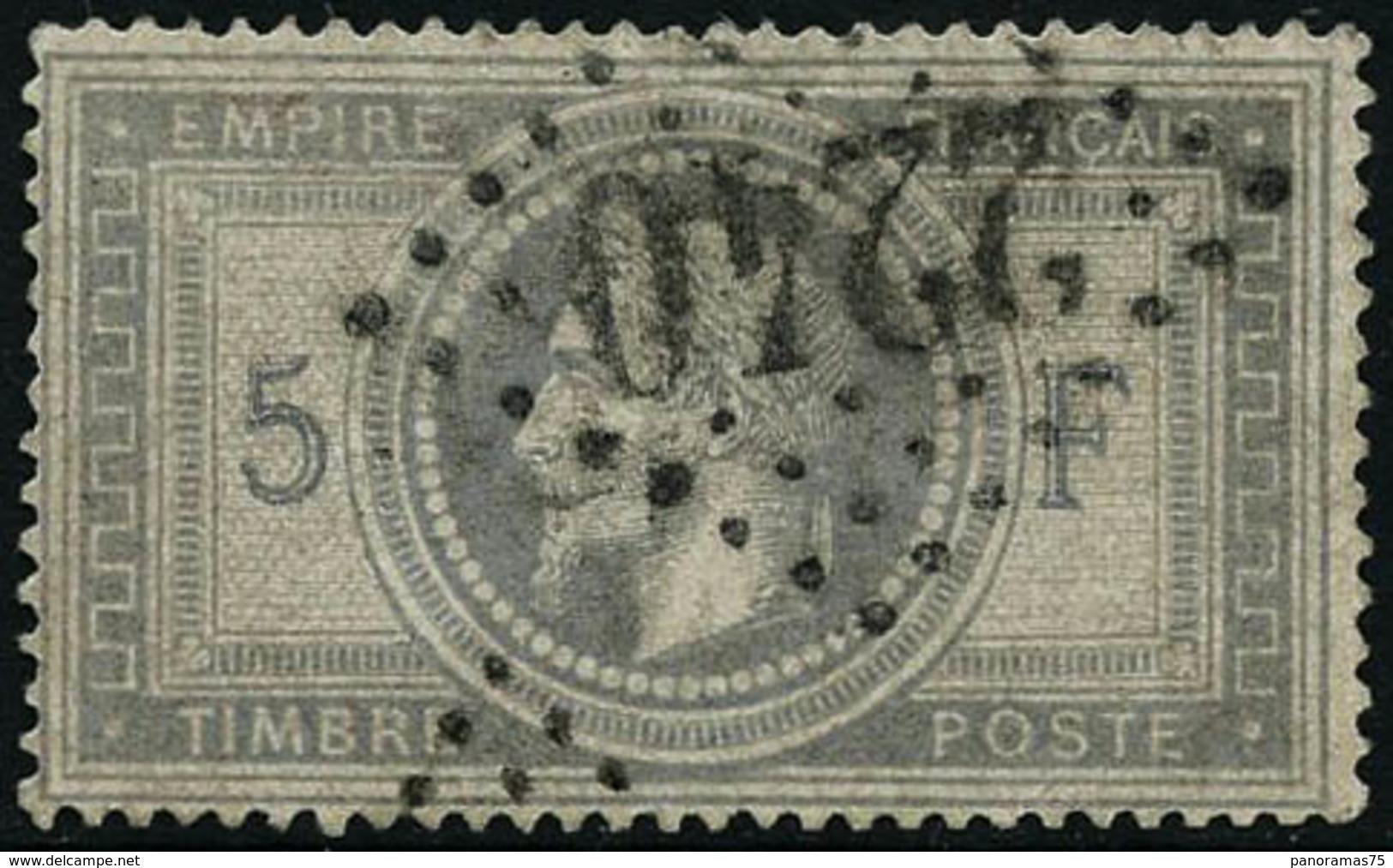 Oblit. N°33 5F Empire - TB - 1863-1870 Napoleon III With Laurels