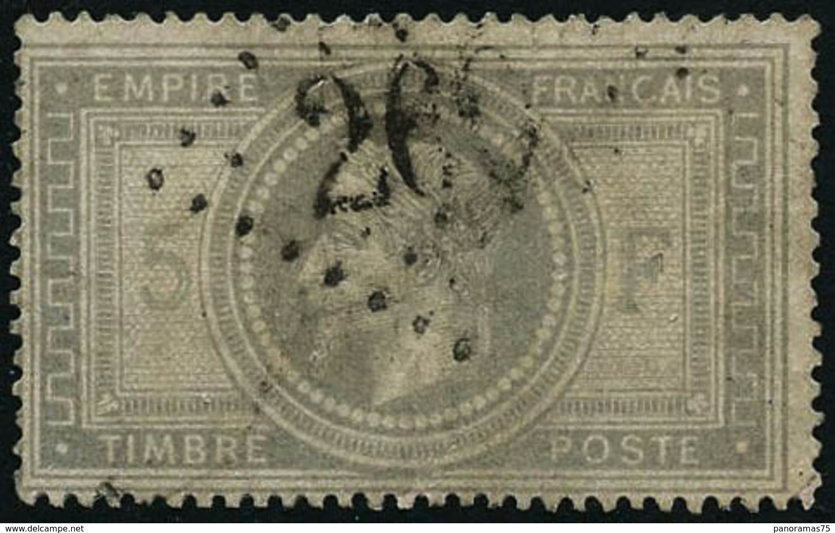 Oblit. N°33 5F Empire - TB - 1863-1870 Napoléon III Con Laureles