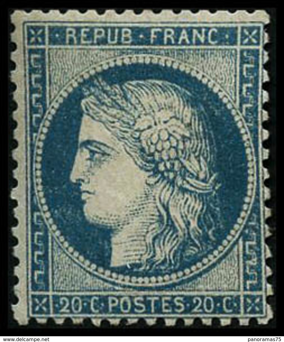 * N°37 20c Bleu, Signé Brun Et Roumet - TB - 1870 Siege Of Paris