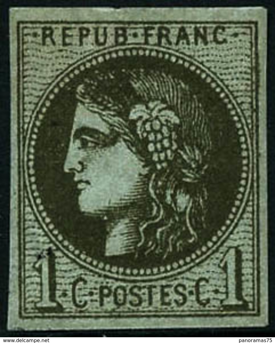 ** N°39Ab 1c Olive R1 - TB - 1870 Ausgabe Bordeaux
