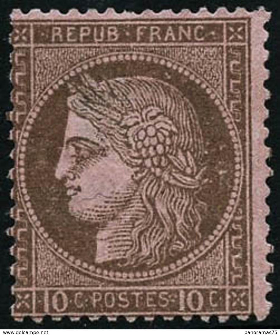 * N°54 10c Brun S/rose - TB - 1871-1875 Ceres