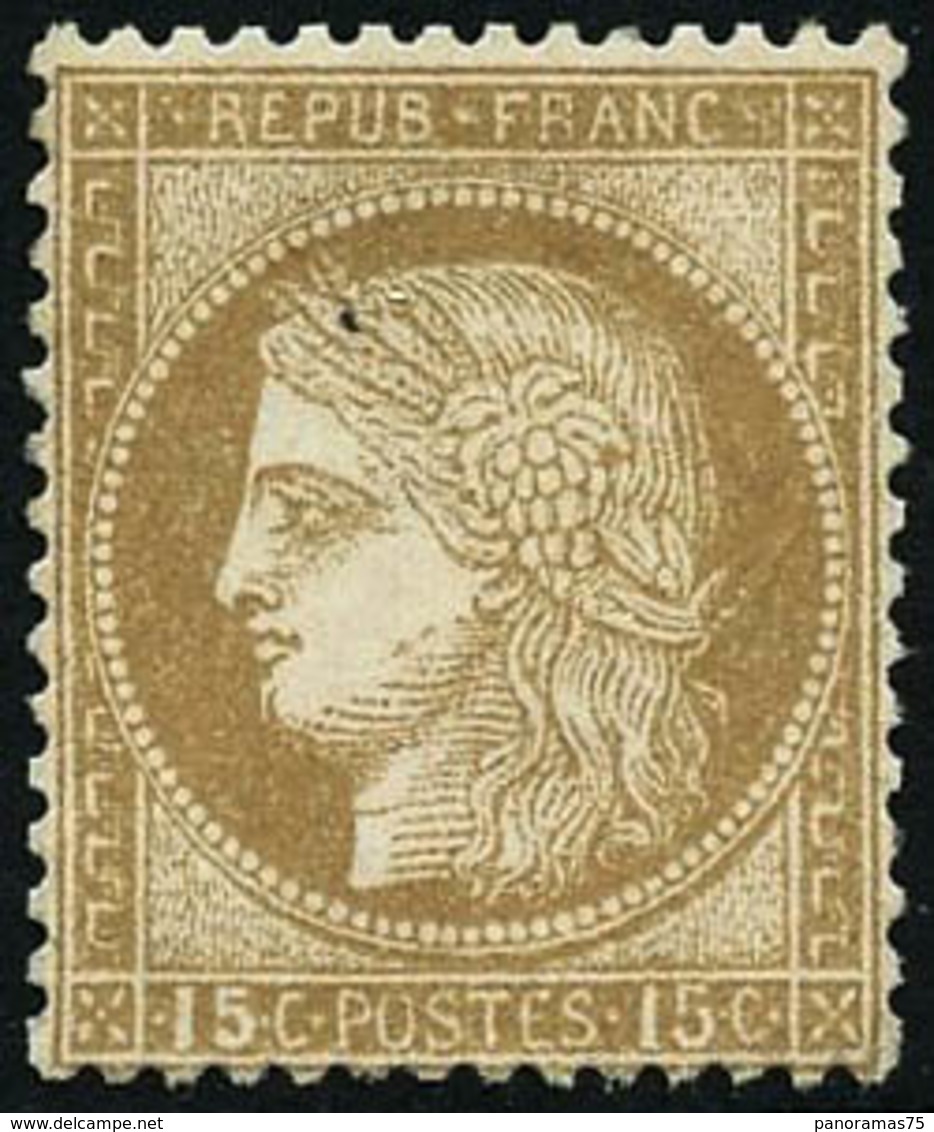 ** N°55 15c Bistre, Pièce De Luxe - TB - 1871-1875 Cérès