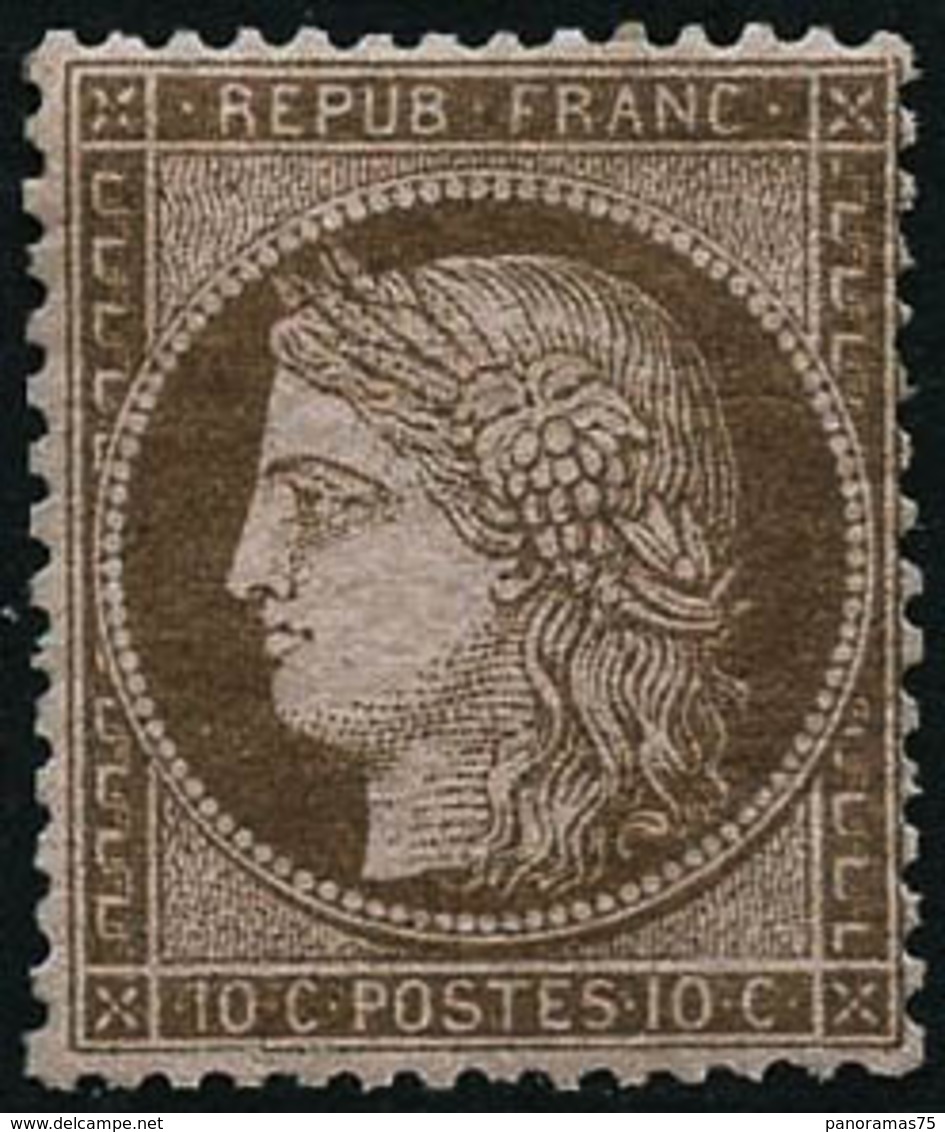 ** N°58 10c Brun S/rose - TB - 1871-1875 Ceres