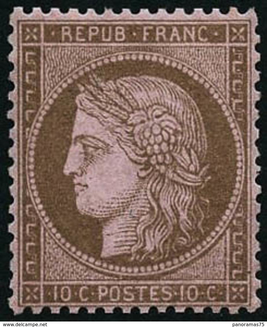 ** N°58 10c Brun S/rose - TB - 1871-1875 Ceres