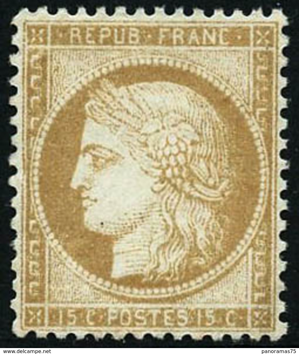 ** N°59 15c Bistre, Pièce De Luxe Sogné JF Brun - TB - 1871-1875 Ceres