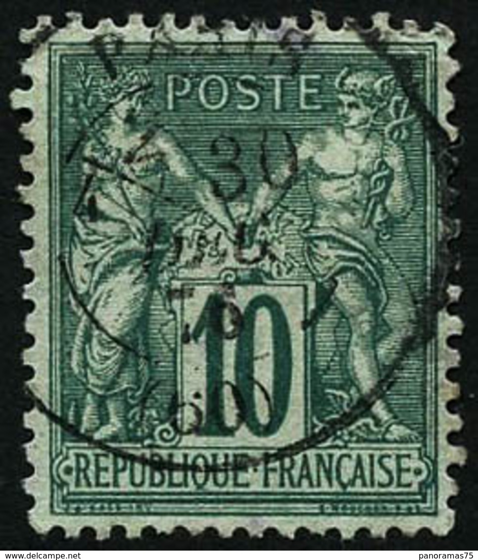 Oblit. N°76 10c Vert, Pièce De Luxe - TB - 1876-1898 Sage (Type II)