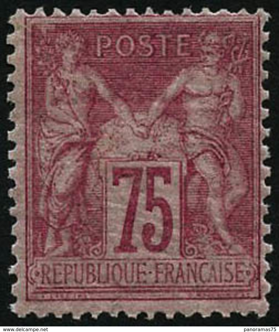 ** N°81 75c Rose, Signé Brun - TB - 1876-1898 Sage (Type II)