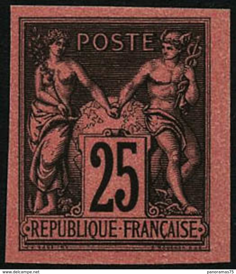 (*) N°91c 25c Noir S/rouge, Régent - TB - 1876-1898 Sage (Type II)