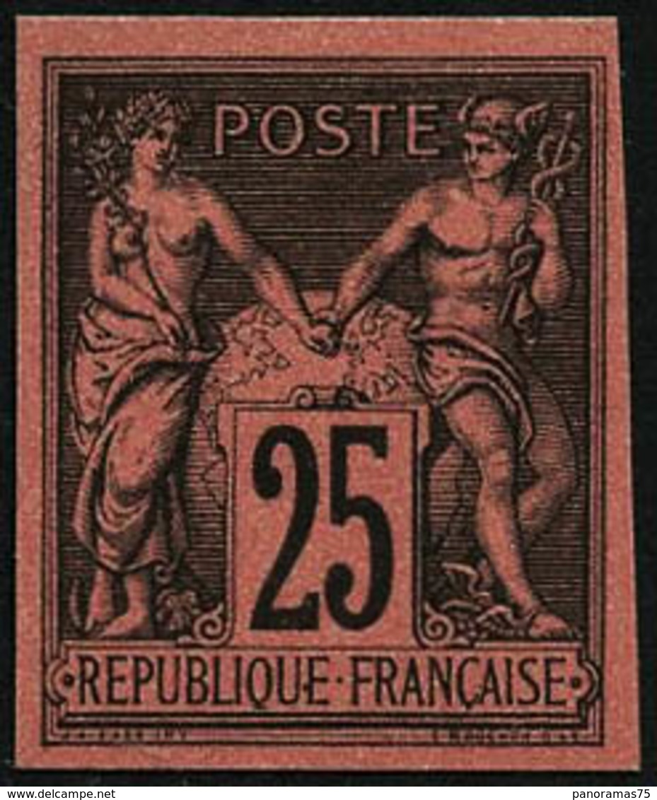 (*) N°91c 25c Noir S/rouge, Régent - TB - 1876-1898 Sage (Type II)