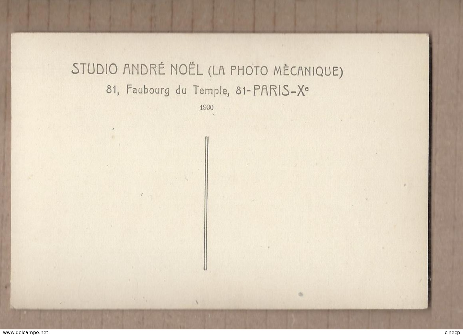 CPA 75 - PARIS - Photographe STUDIO André NOËL ( La Photo Mécanique ) PARIS 10 ème - TB PORTRAIT FEMME - Fotografia