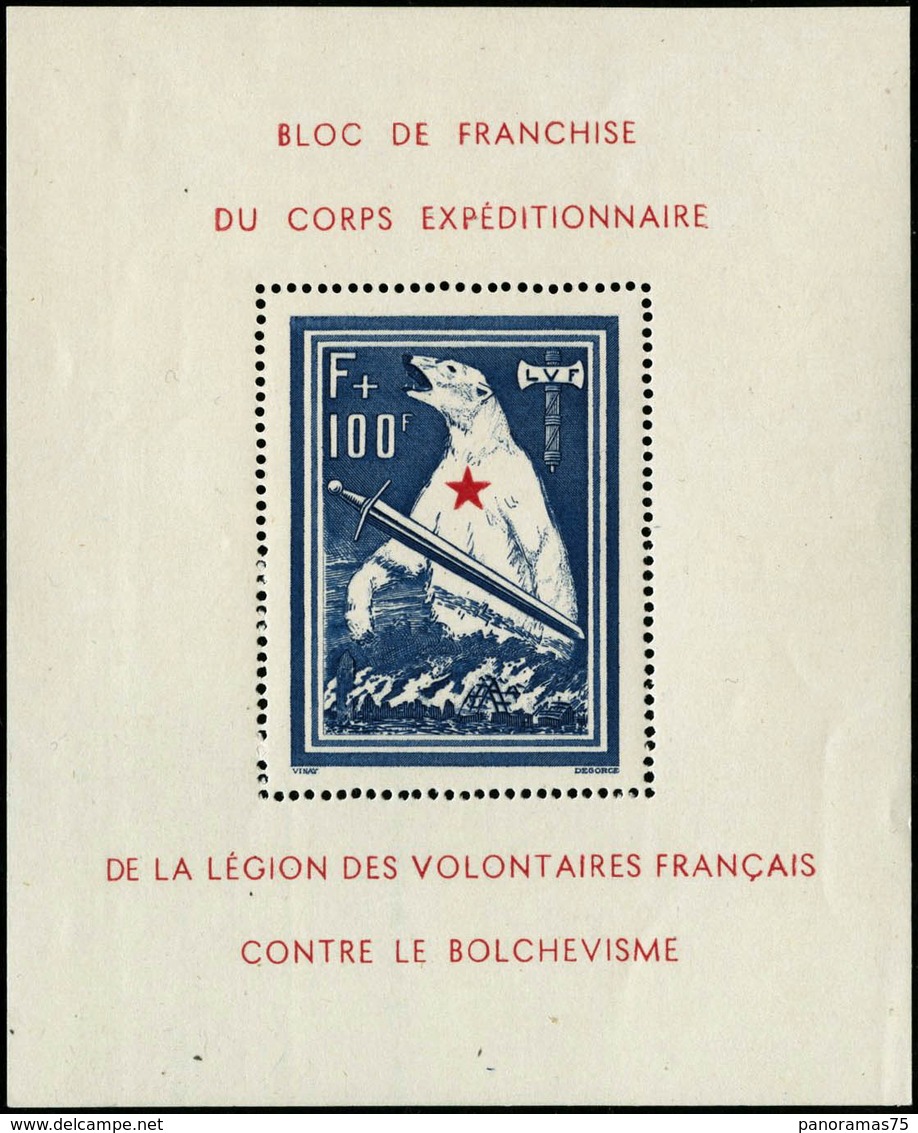 ** N°1 1F + 100F Bleu Et Rouge ( Bloc De L'ours) - TB - Other & Unclassified