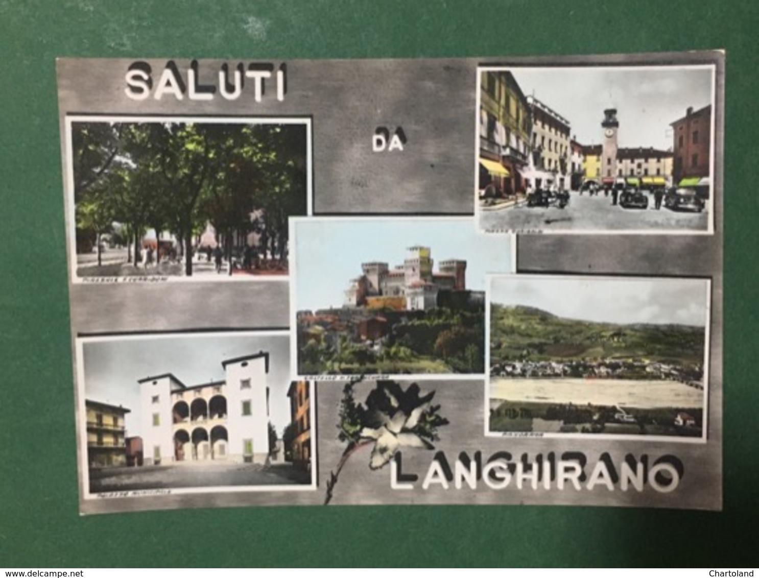 Cartolina Saluti Da Langhirano - Panorama - Piazza Garibaldi - 1966 - Parma