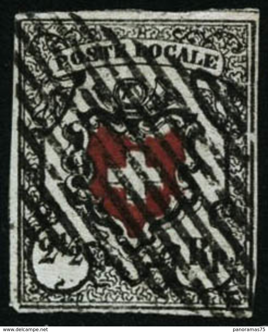 Oblit. N°16 2 1/2 R Noir Et Rouge - TB - Otros & Sin Clasificación