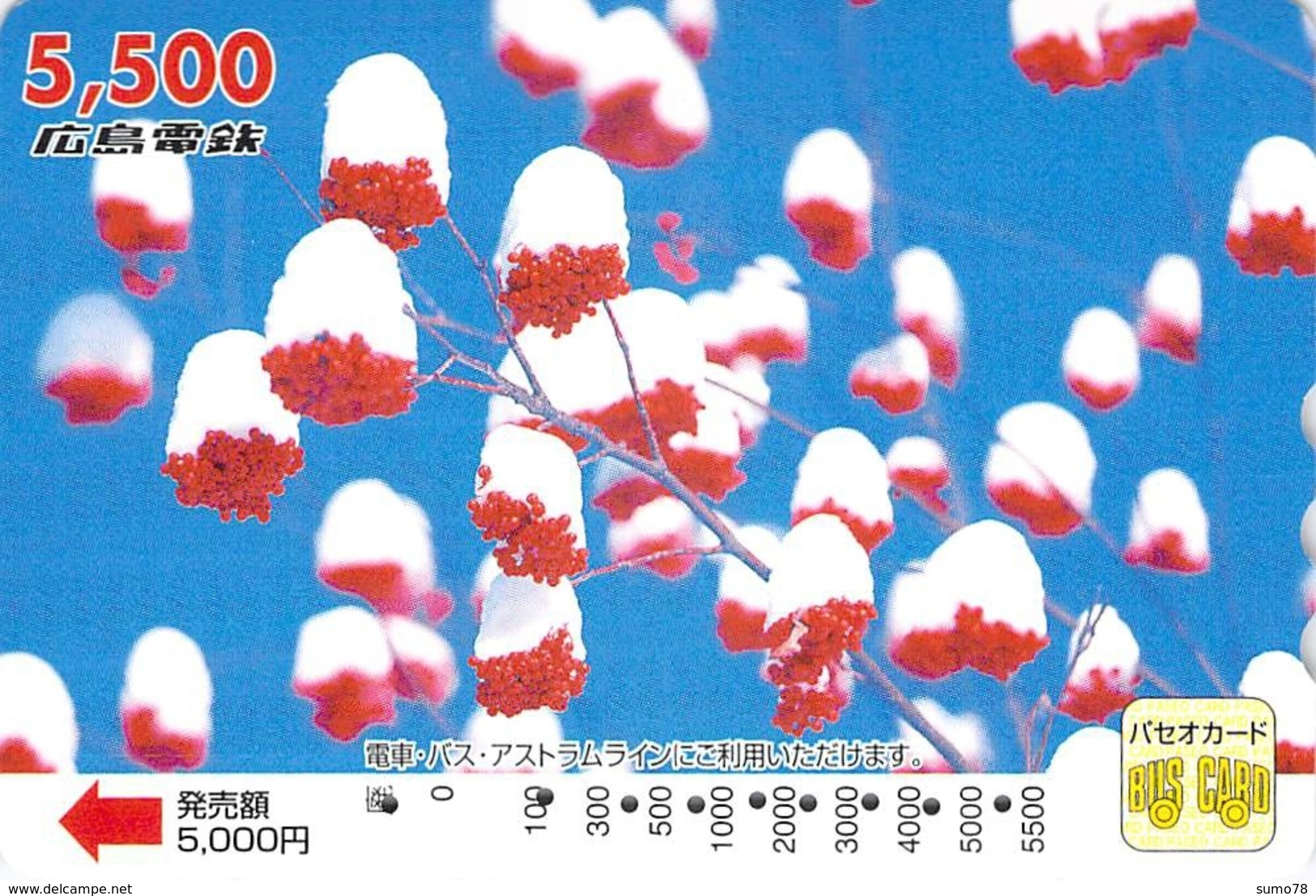 FLEUR - FLOWER - Carte Prépayée Japon - Fiori