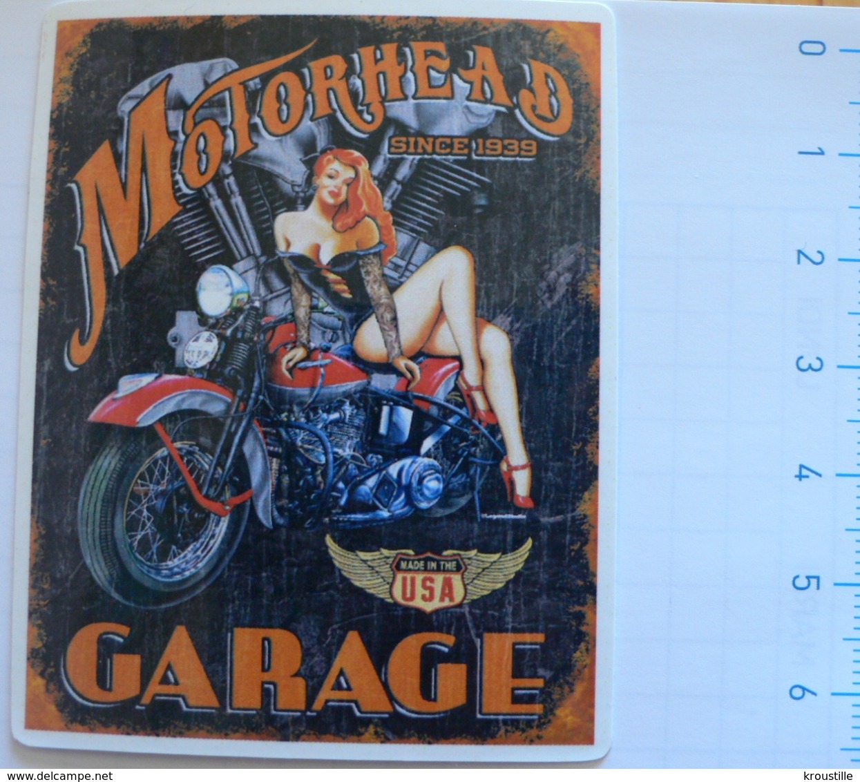 THEME PIN UP / SEXY / AUTOCOLLANT MOTORHEAD GARAGE - Autocollants