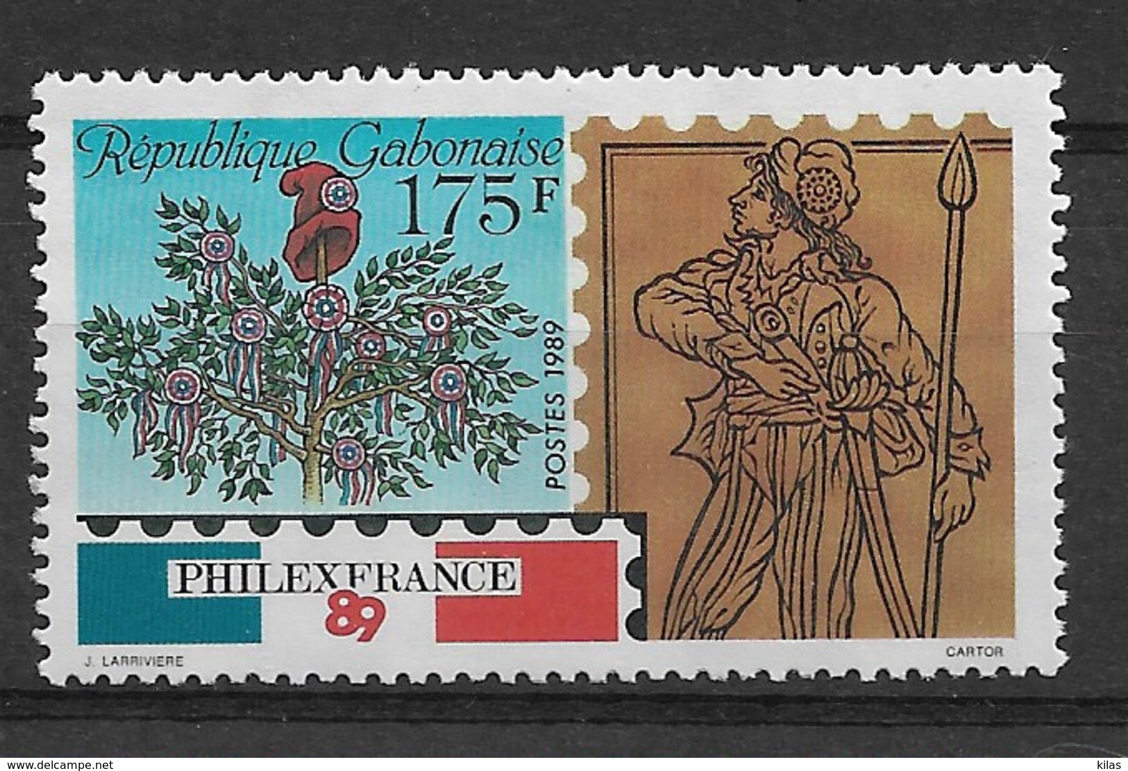 GABON 1989 Philexfrance 89 - French Revolution