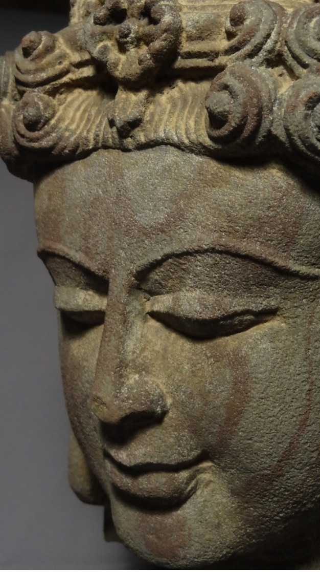 A Fine Stone Head of Bodhisattva Gupta Period 500-700 A.D from Northern-India