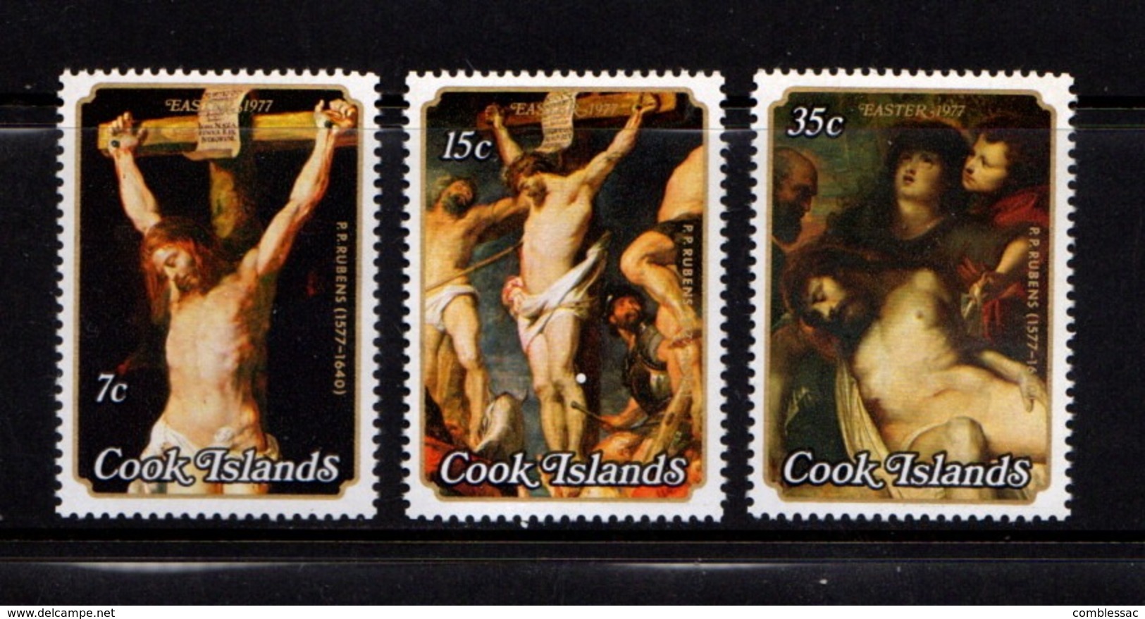 COOK  ISLANDS    1977    Easter    Set  Of  3      MNH - Cook