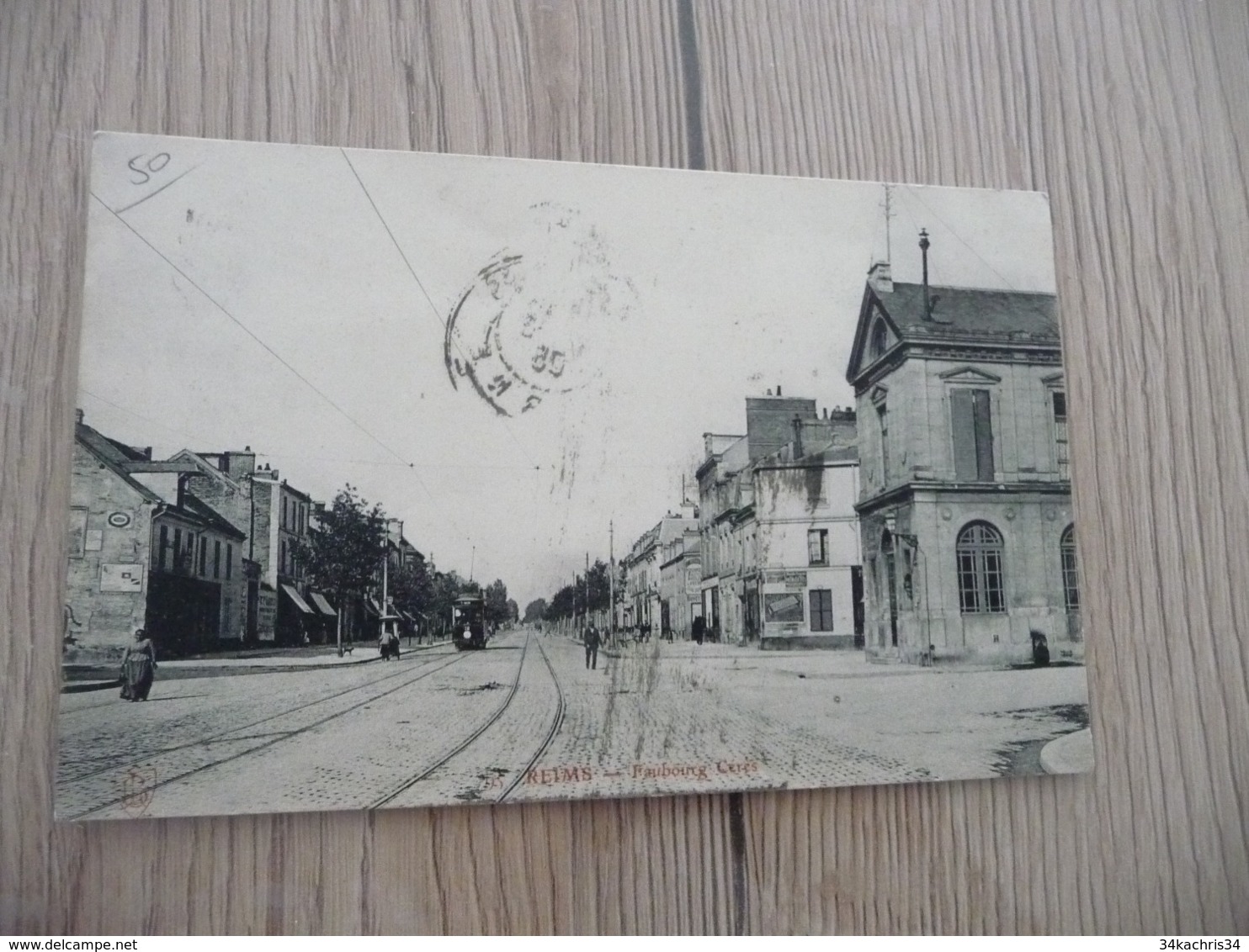 CPA 51 Marne Reims Faubourg Céres Tram Tramway - Reims