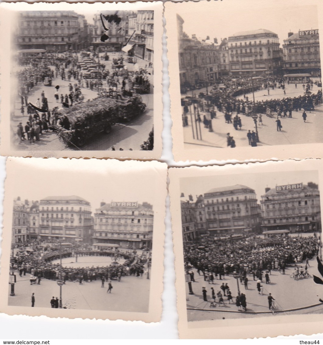 ANGERS  -  Lot De 7 Clichés D'un Rassemblement Sur La Place Du Ralliement   -  Voir Description - Angers