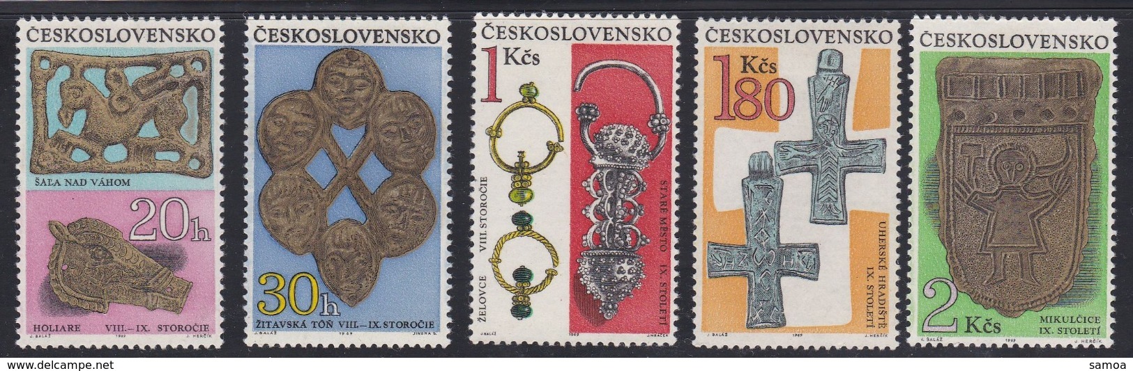 Tchécoslovaquie 1969 1744-48 * Découvertes Archéologiques - Neufs