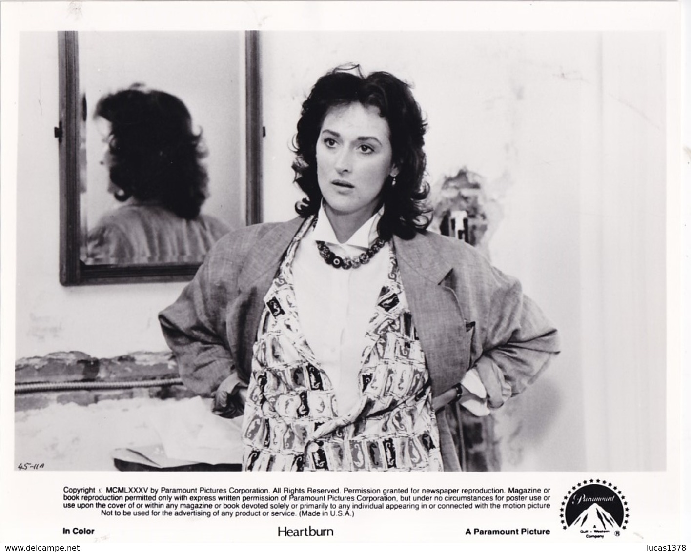 3 BELLES PHOROS D EXPLOITATION 20X25 / / MERYL STREEP / JACK NICHOLSON / HEARTBURN / PARAMOUNT 1986 - Fotos