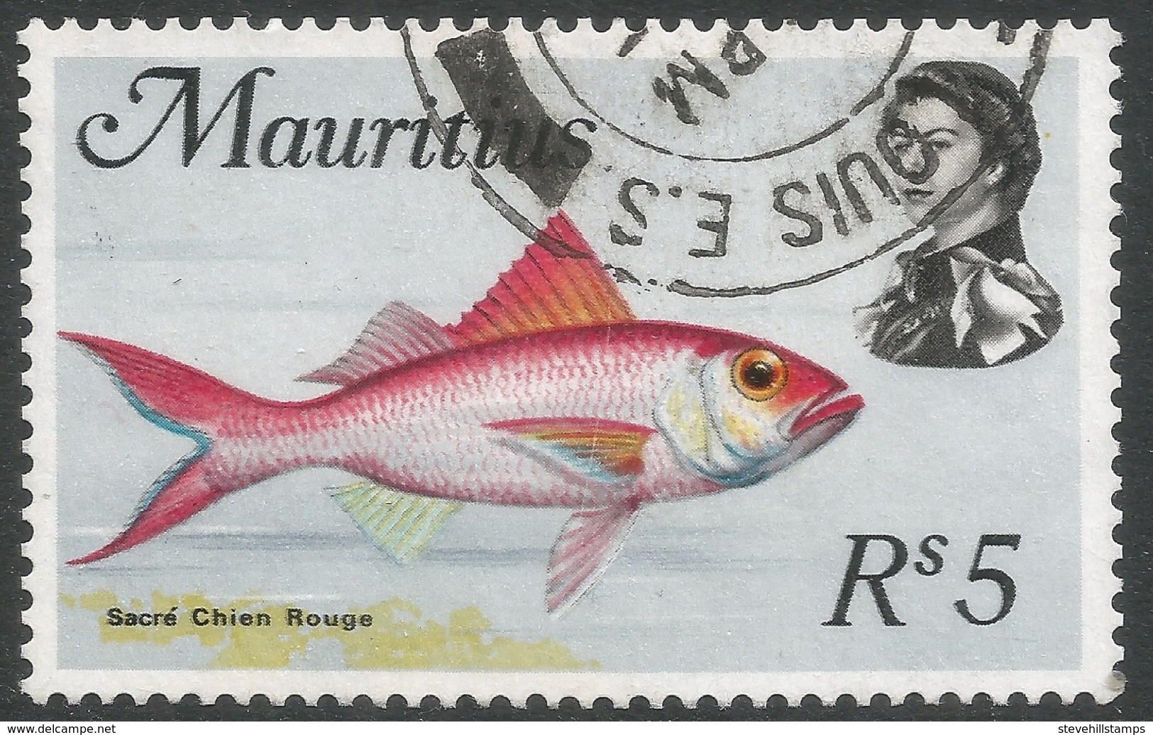 Mauritius. 1969 Sealife. 5r Used. SG 453 - Mauritius (1968-...)