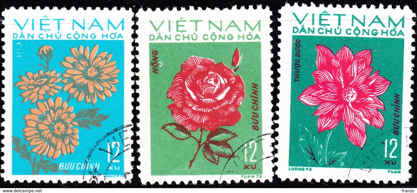 Vietnam North 1973 Michel # 756-58 Cancel NH, - Vietnam