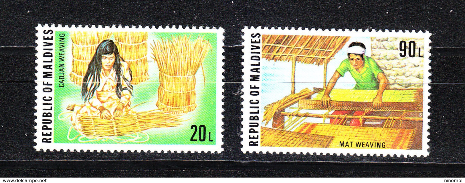 Maldive   -  1977.  Impagliatrice E Tessitore.  Cadjan Weawing And Mat Weaving. MNH - Altri & Non Classificati