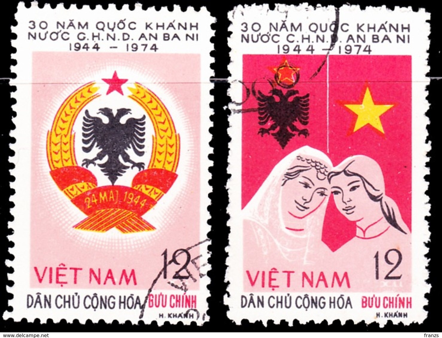 Vietnam North 1974 Michel # 786-87 Cancel NH, - Vietnam