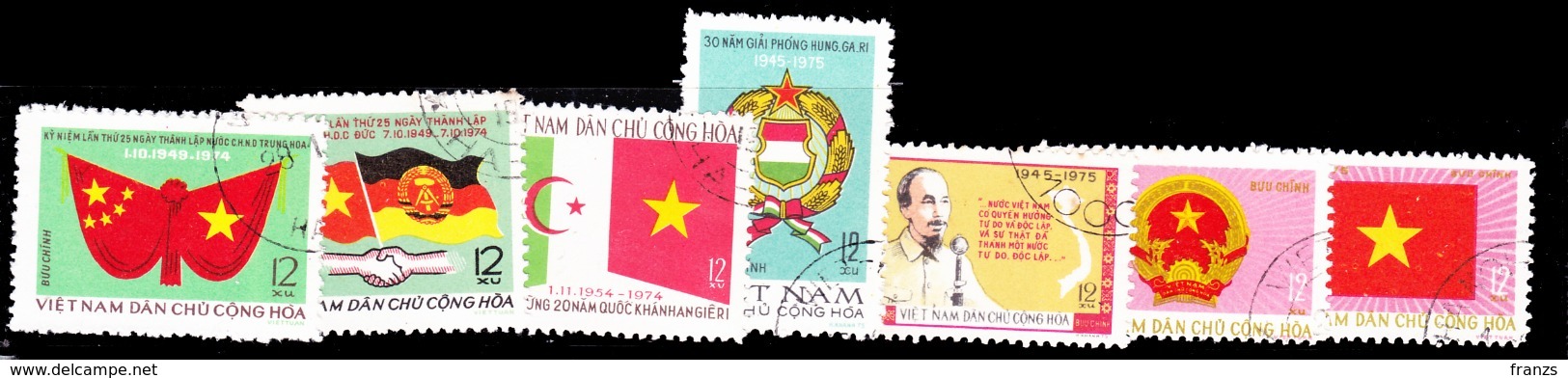 Vietnam North 1975 Michel # 817-23 Cancel NH, - Vietnam