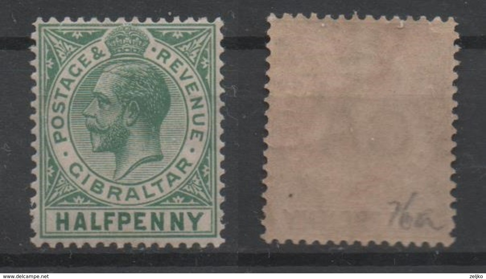 Gibraltar, MNH, 1912, Michel 65 - Gibilterra