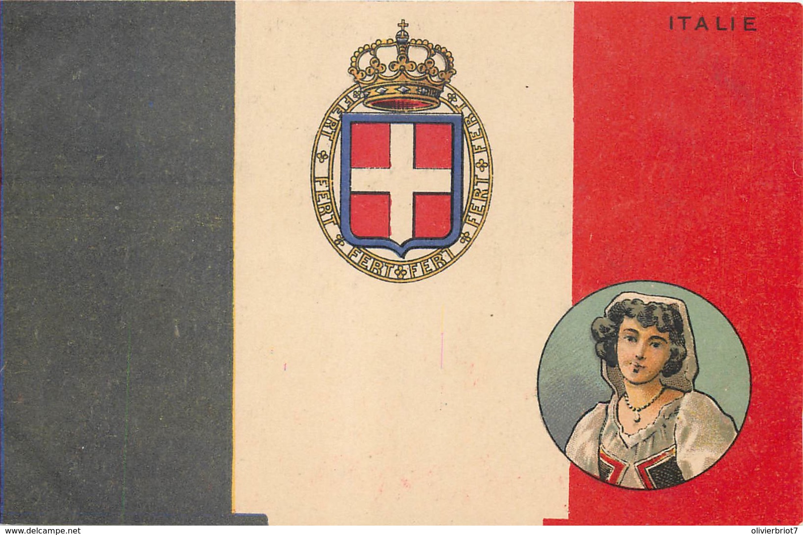 Italie - Drapeau - Type - Devise - Blason - Otros & Sin Clasificación