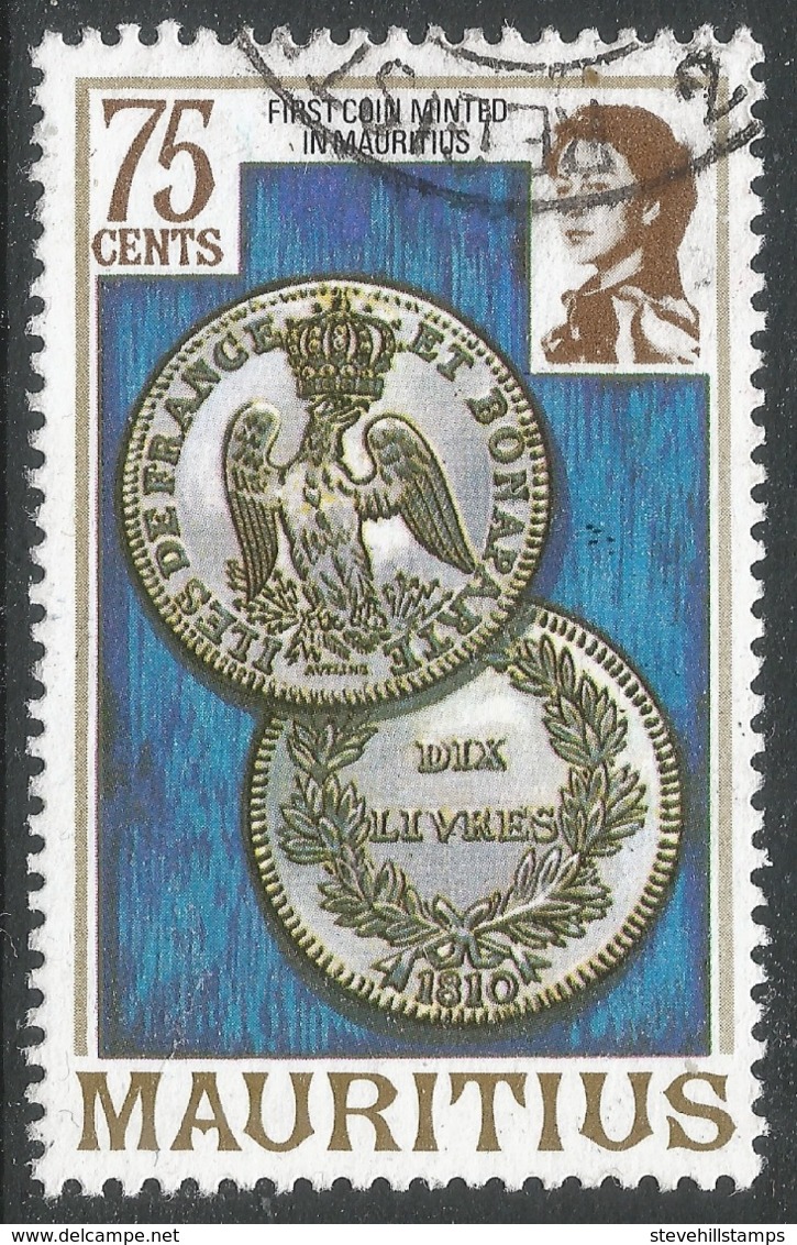 Mauritius. 1978 Definitives. 75c Used. SG 537B - Mauritius (1968-...)
