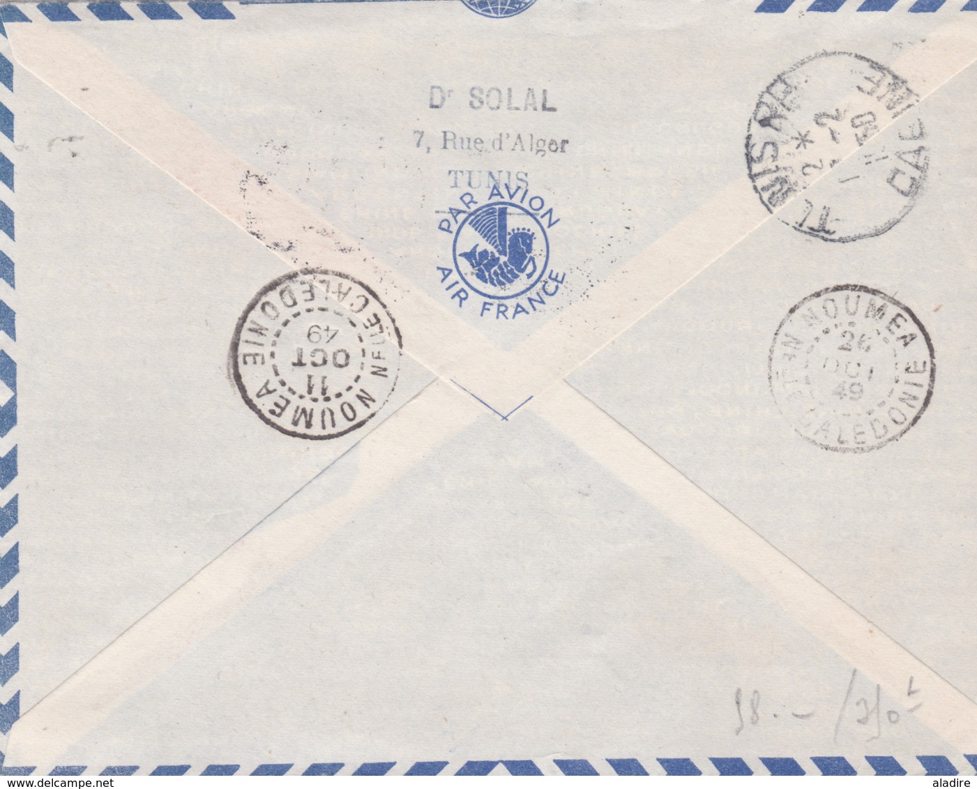 TUNISIE - Marcophilie avant indépendance - collection de 18 enveloppes, Cp et 1 entier - 36 scans recto & verso