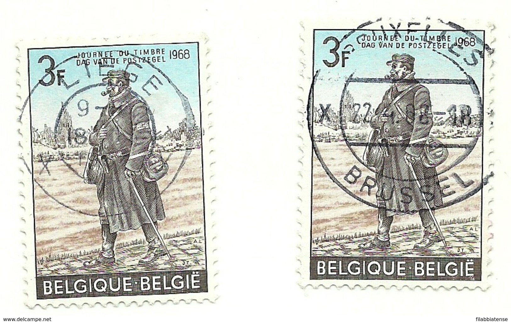 1968 - Belgio 1445   X  2    Giornata Francobollo      C3856   ---- - Journée Du Timbre