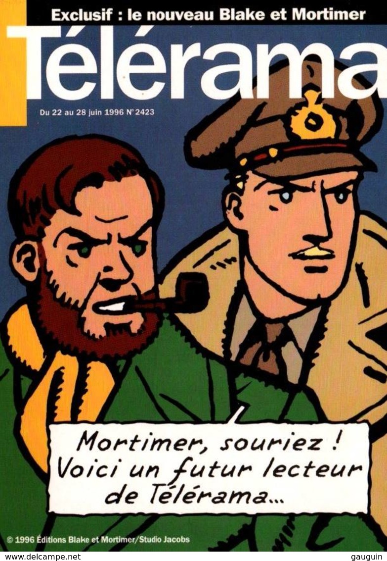 CPM - BD BLAKE Et MORTIMER - JACOBS ... Edition Pub Télérama - Bandes Dessinées