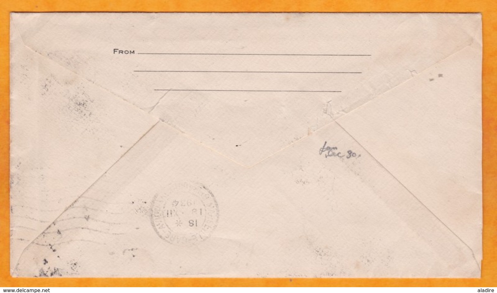 1934 - Enveloppe De Tunis, Colis Postaux Port Vers Brockton, Mass, USA Via Marseille - Affranchissement 2f50 - Covers & Documents