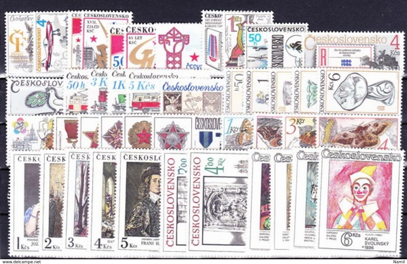 Tchécoslovaquie Timbres Et Séries Complete, (MNH)** - Collections (without Album)