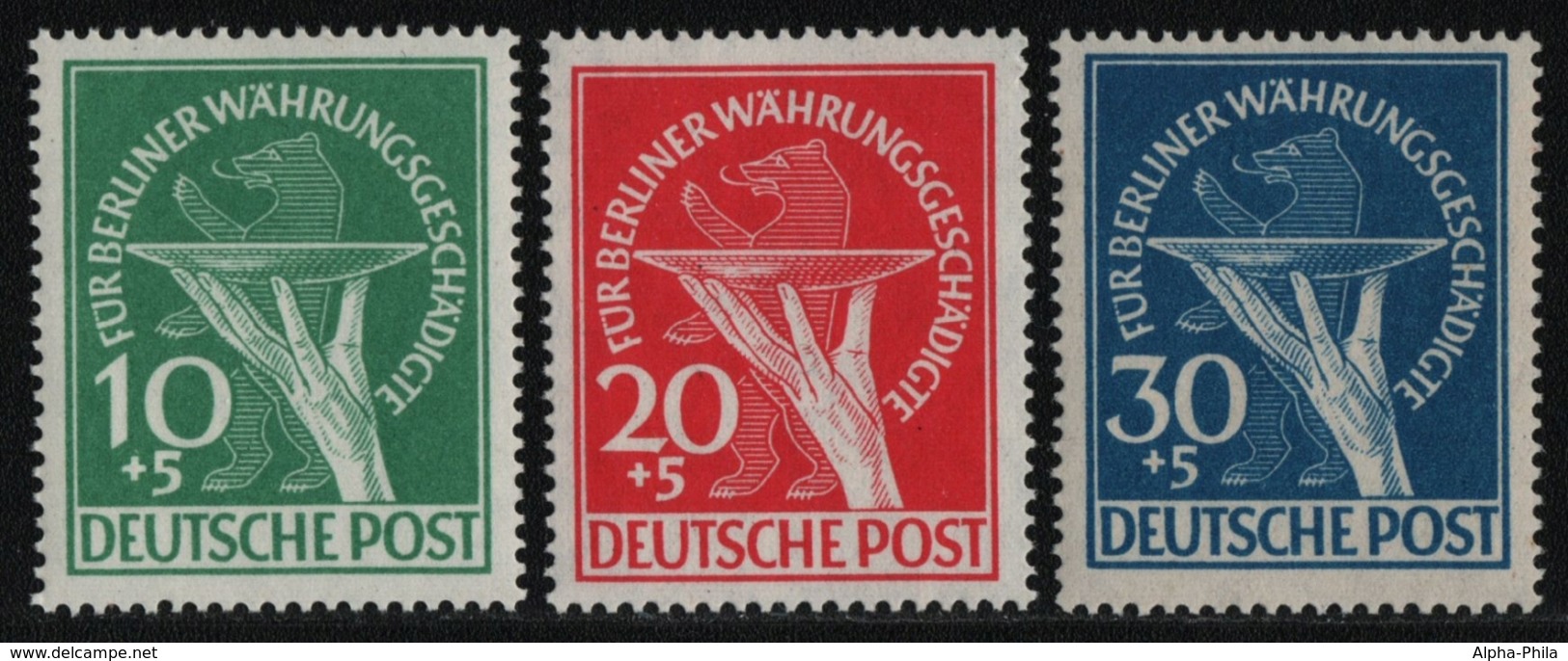 Berlin 1949 - Mi-Nr. 68-70 ** - MNH - Währungsgeschädigte (I) - Ungebraucht