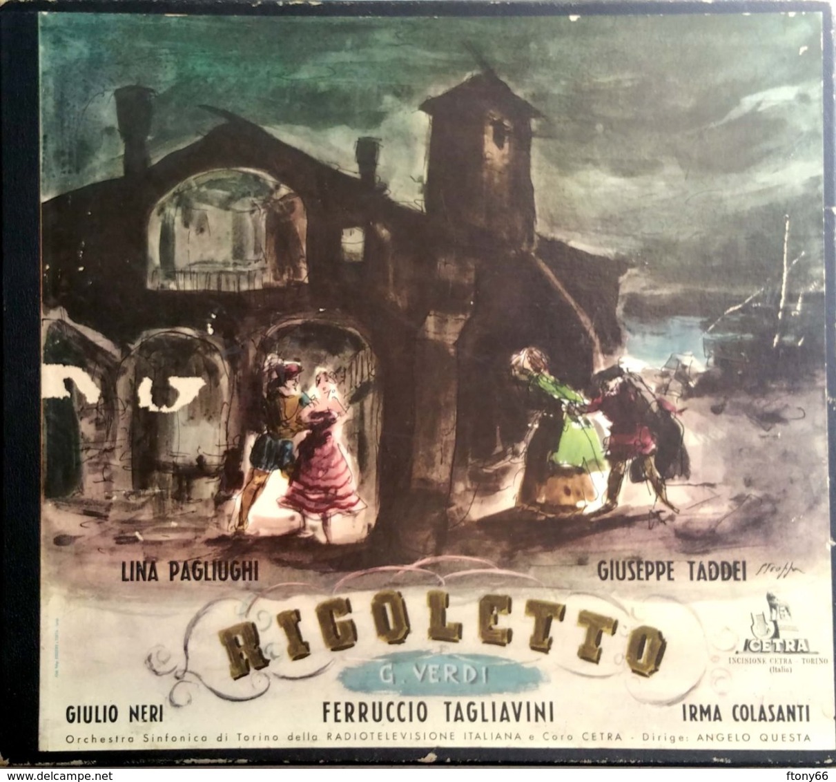 AF BOX COFANETTO Contenente 3 LP 33 Giri "RIGOLETTO" Di Giuseppe Verdi - Opéra & Opérette