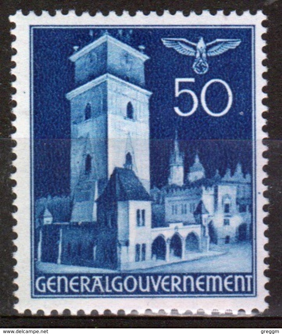 Poland German Occupation 50g Views Stamp From 1940. - General Government
