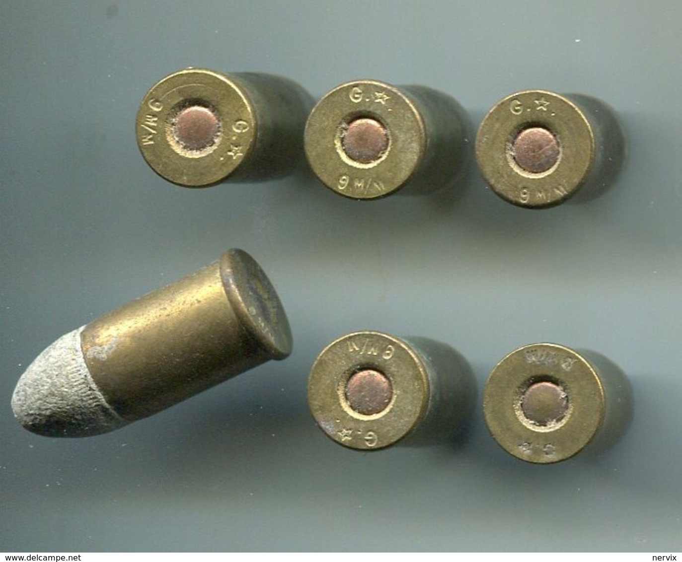 Une Cartouche 9mm PN Gévelot, Percussion Centrale - Sammlerwaffen